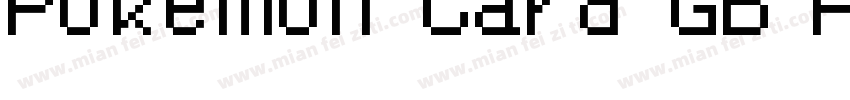 Pokemon Card GB Part A字体转换